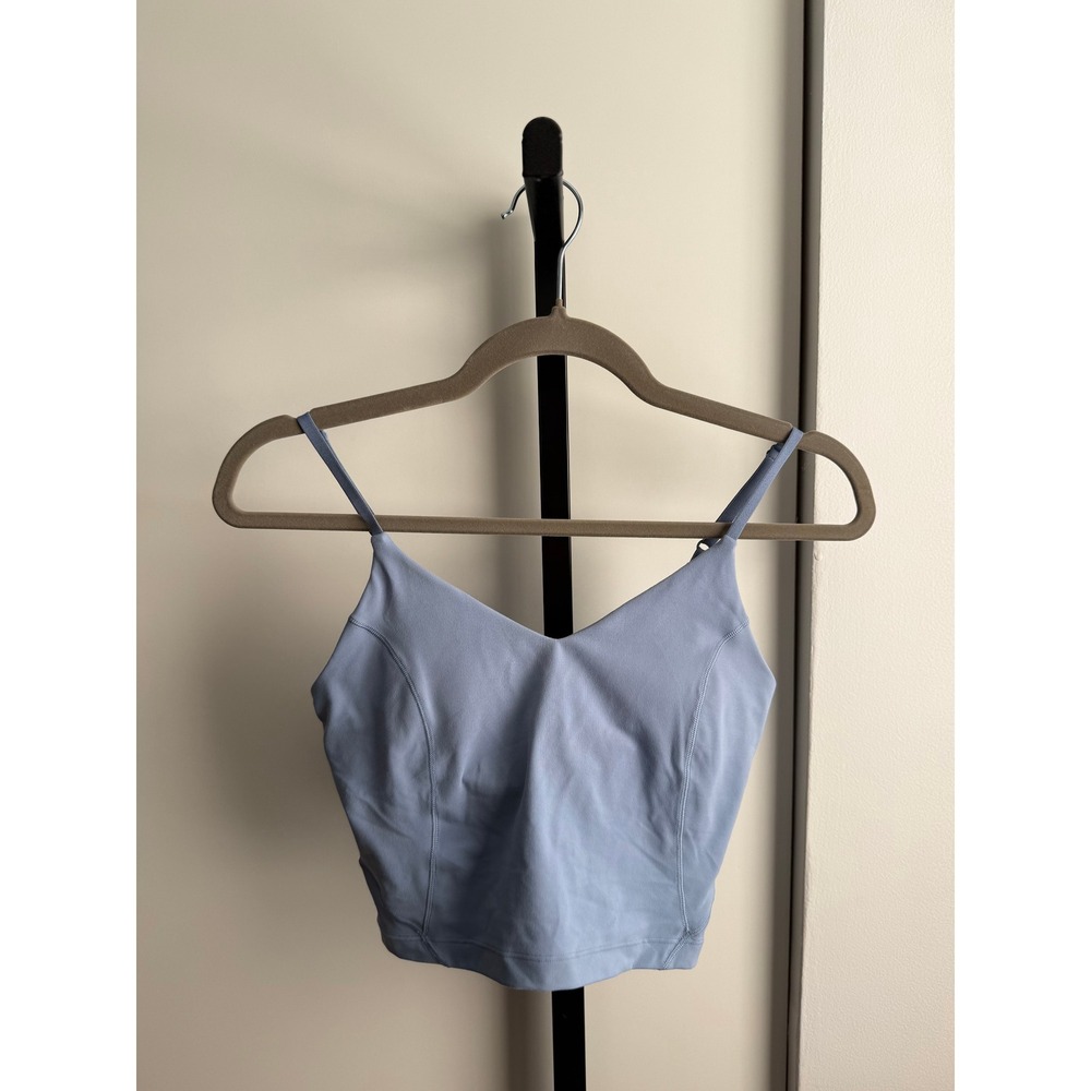 Lululemon Align Cropped Cami Tank Top – Size 2 – Blue Willow (A/B Cup)